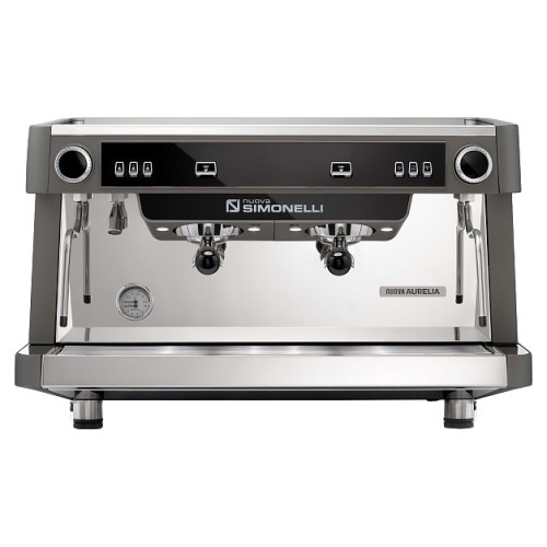 Кофемашина полуавтоматическая Nuova Simonelli Nuova Aurelia SEM 2Gr S 220V metallic grey+high groups+Group Display+Double wall steam wand+LED
