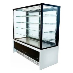 Витрина кондитерская CLSY LUXE Showcase 1,5 XL 1570х650х1500 мм техно (черно-серый)