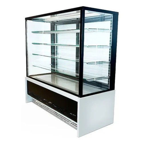Витрина кондитерская CLSY LUXE Showcase 1,5 XL 1570х650х1500 мм техно (черно-серый)