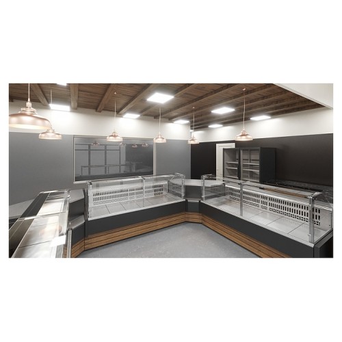 Витрина холодильная Lida K-2 SU (3700х1100х1250 мм, выносной агрегат)