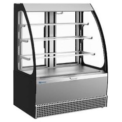 Витрина кондитерская KAYMAN KВК-950М ЛЮКС открытая серая матовая