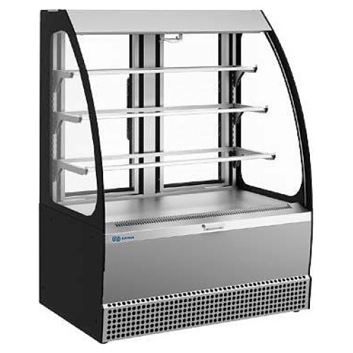 Витрина кондитерская KAYMAN KВК-950М ЛЮКС открытая серая матовая