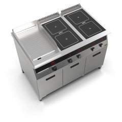 Плита индукционная комбинированная SMART INDUCTION K76-35RKN (с грилем)
