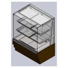 Витрина кондитерская Refettorio Crystal RKC21A-MV с 2 полками