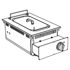 ФРИТЮРНИЦА ВСТРАИВАЕМАЯ 700 СЕРИИ APACH CHEF LINE SLDI7FRIE4S10