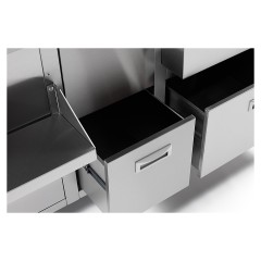 Барная станция Restoinox БСЗ1-15/7-05 с ящиками и вертушкой