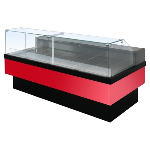 Витрина холодильная ENTECO MASTER НЕМИГА CUBE 150 ВСн (Р) для рыбы на льду (выносной агрегат)