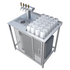 Модуль пивной BARMADE 1000х700х900 мм со спиллстопом для хранения и купе