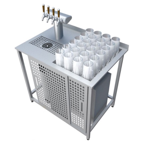 Модуль пивной BARMADE 1000х700х900 мм со спиллстопом для хранения и купе