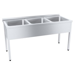 Ванна моечная ПищТех ПРОФИ ВМОцб3-400 ПНТ с бортом