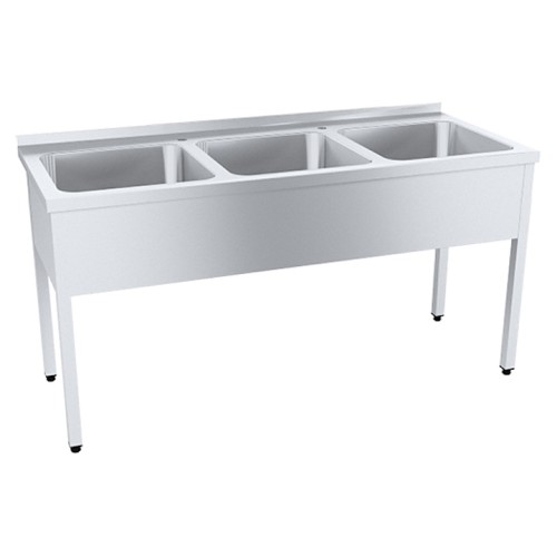 Ванна моечная ПищТех ПРОФИ ВМОцб3-400 ПНТ с бортом