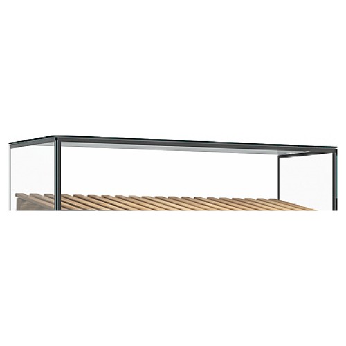 Надстройка стеклянная Carboma с шелкографией 1,3 со створками (куб)