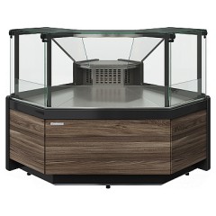 Витрина холодильная угловая Carboma Gelios GC111 VM-6-1 1010 (динамика, без боковин, внутренний угол 90) мариель