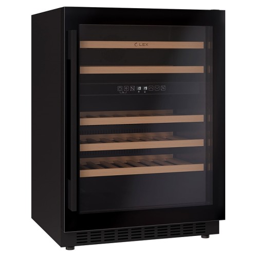 Винный шкаф Lex LWD6046BL dual zone черный
