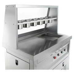 Фризер для жареного мороженого Foodatlas KCB-1F (контейнеры, стол для топпингов)