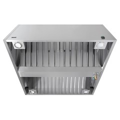 Зонт вытяжной островной Luxstahl ЗКЦ 2000х1200 коробчатый