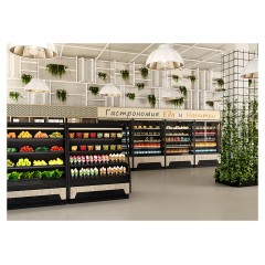 Горка холодильная Carboma F 16-08 VM 1,0-2 версия 2.0 9006-9005