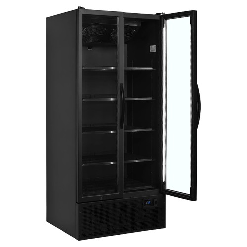 ШКАФ ХОЛОДИЛЬНЫЙ СО СТЕКЛОМ TEFCOLD FS890H BLACK