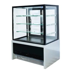 Витрина кондитерская CLSY LUXE Showcase 0,9 895х650х1300 мм техно (черно-серый)