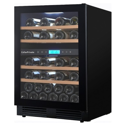 Винный шкаф Cellar Private CP043-2TBH черная дверь со скрытой рукояткой