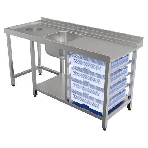 Стол для посудомоечной машины КОБОР СПМ/2-170/70/Л