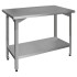 Стол производственный Finist СПН 1200х700х850 мм полка сплошная нерж.