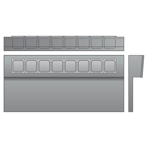 Стол для салатов ТММ СХСБ-П-1/2Д (1390х600х1000)