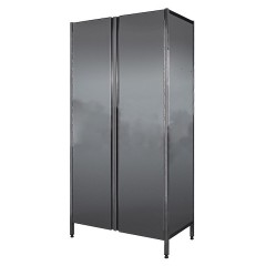 Шкаф кухонный Finist 1200x600x1800 мм, нержавеющий, двери распашные