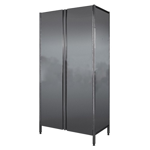 Шкаф кухонный Finist 1200x600x1800 мм, нержавеющий, двери распашные