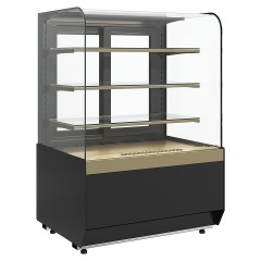 Витрина кондитерская Carboma Radius KR70 VM 1,3-1 Light (Bronze 9005/0109)