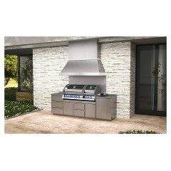 Модульная кухня для встраиваемого гриля КАМИК Бета 2680*610*890