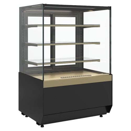 Витрина кондитерская Carboma KC70 VV 1,3-1 Standard версия 2.0 (Bronze 9005/0109)
