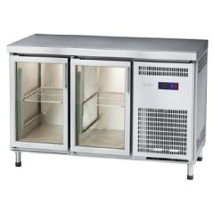 Стол холодильный Abat СХС-60-01 (дверь-стекло, дверь-стекло, без борта)