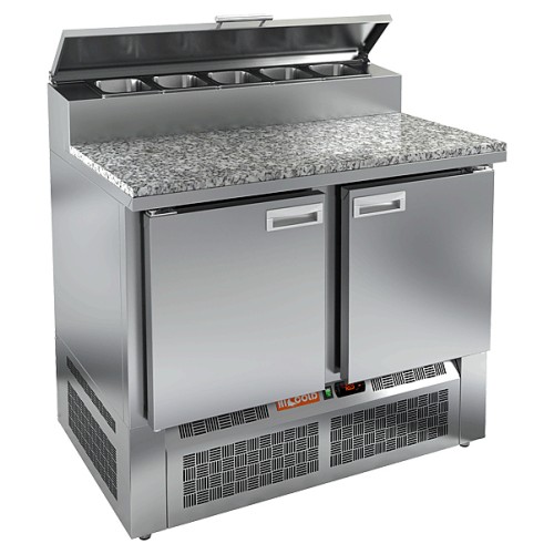 Стол для пиццы HICOLD PZE2-11/GN (1/6H) камень