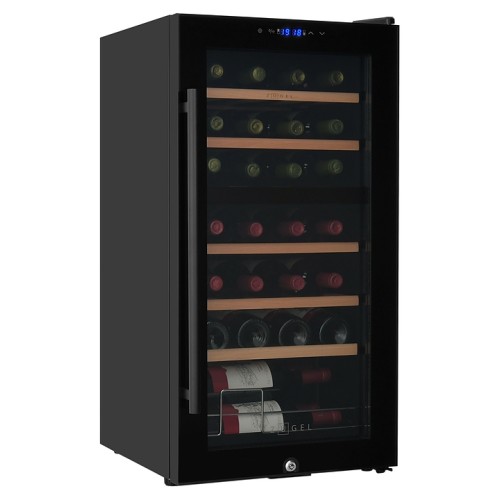 Винный шкаф Zugel ZCWF281DB черный