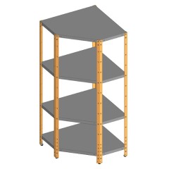 Стеллаж кухонный угловой Restoinox СТПУ-7/6-ЭН