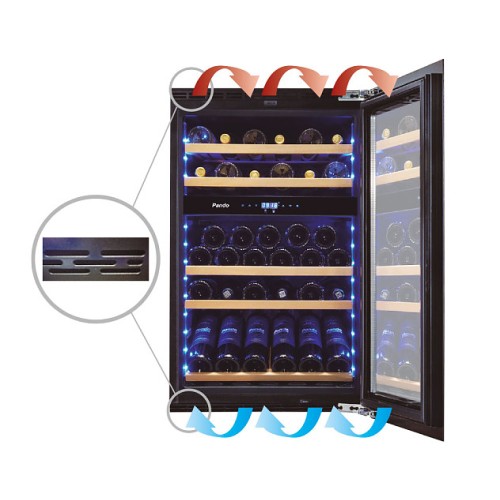 Встраиваемый винный шкаф Pando PVZB 30-16 CRR