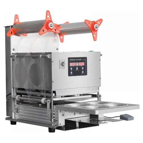 Запайщик лотков автоматический Hualian HL-95A под стакан Ø 95 мм, с функцией газонаполнения