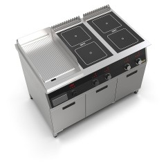 Плита индукционная комбинированная SMART INDUCTION K76-35RKB (с грилем)