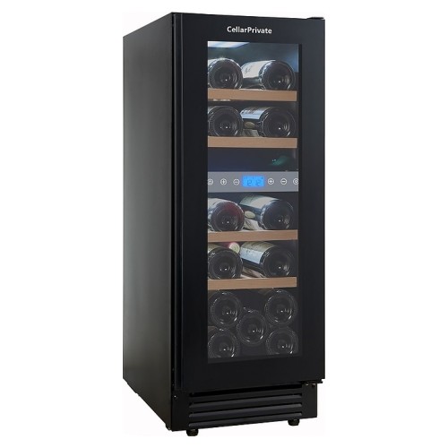 Винный шкаф Cellar Private CP017-2TBH черная дверь со скрытой рукояткой