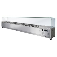 Витрина холодильная Finist ToppingBox НХВсп-9 с прямоугольным стеклом