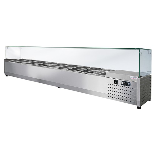 Витрина холодильная Finist ToppingBox НХВсп-9 с прямоугольным стеклом