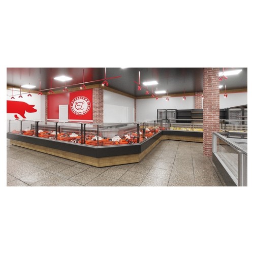 Витрина холодильная Lida K-2 U (1200х1100х1250 мм, выносной агрегат)