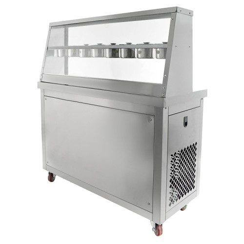 Фризер для жареного мороженого Foodatlas KCB-2Y (контейнеры, стол для топпингов)