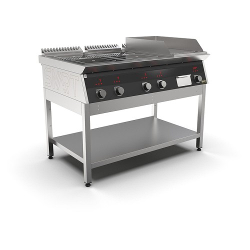 Плита индукционная комбинированная SMART INDUCTION K76-3KRB (с грилем)