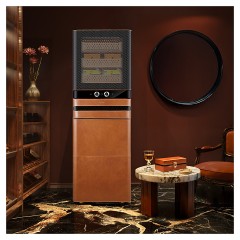 Шкаф для сигар Afidano L8 коньячная кожа