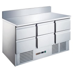 Стол холодильный Tatra TRTGNLD6 TN SB (нижний агрегат) с бортом