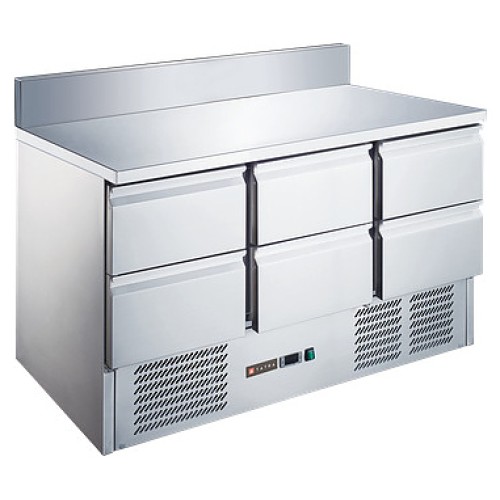 Стол холодильный Tatra TRTGNLD6 TN SB (нижний агрегат) с бортом