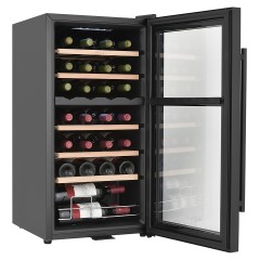 Винный шкаф Zugel ZCWF281DB черный