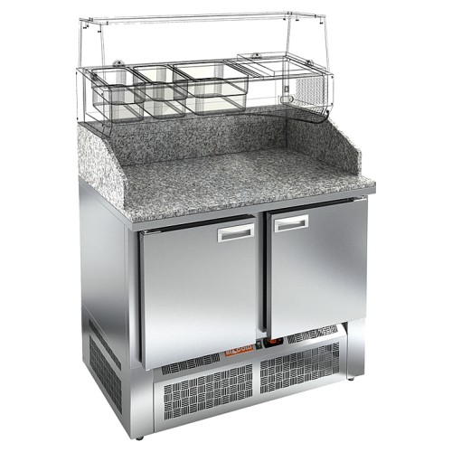 Стол для пиццы HICOLD PZE3-11/SN КАМЕНЬ (без витрины)